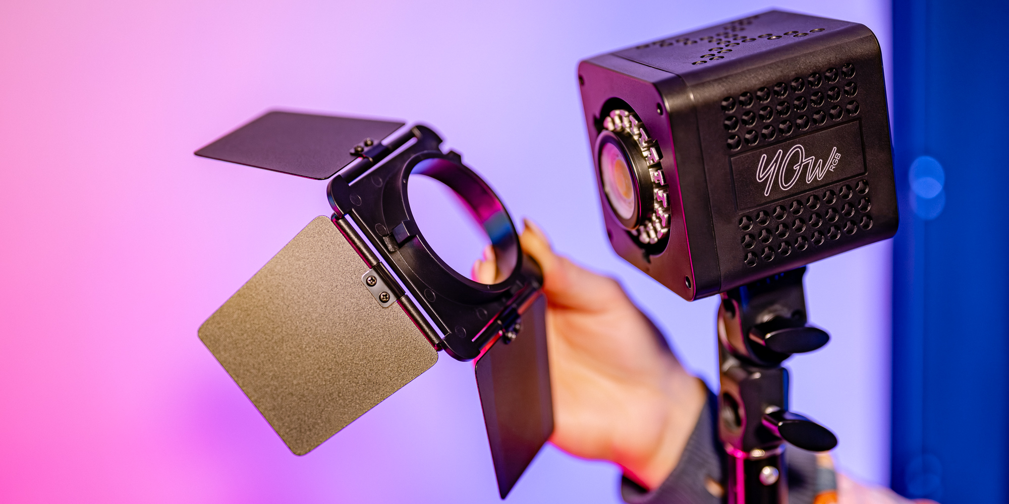 Zestaw Newell - Mini Bowens - wrota + soczewka skupiająca